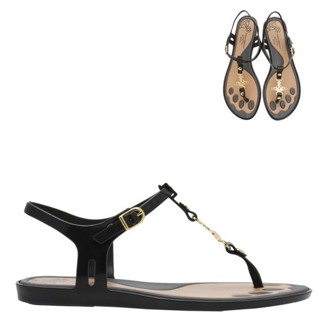 Vivienne Westwood Black/Gold Solar Orb 21 Sandals