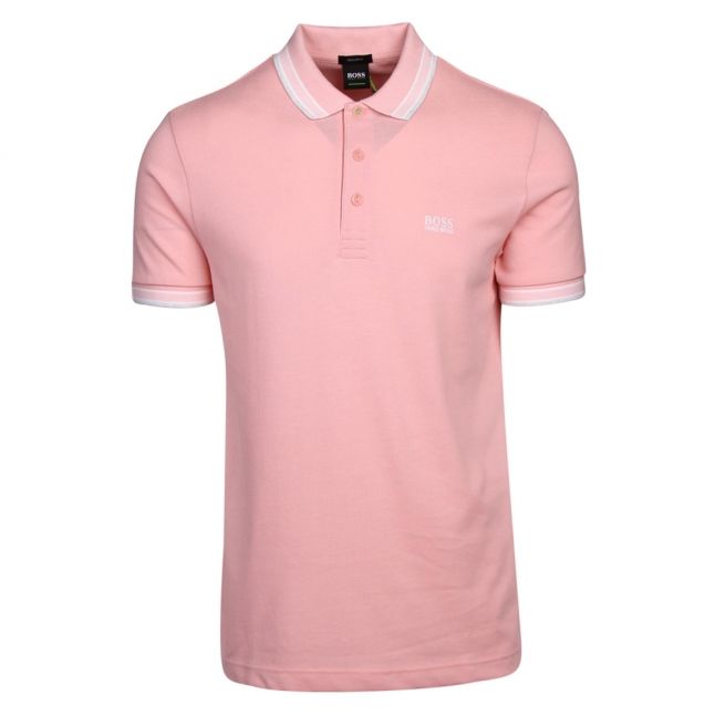 Athleisure Mens Pale Pink Paddy Regular Fit S/s Polo Shirt