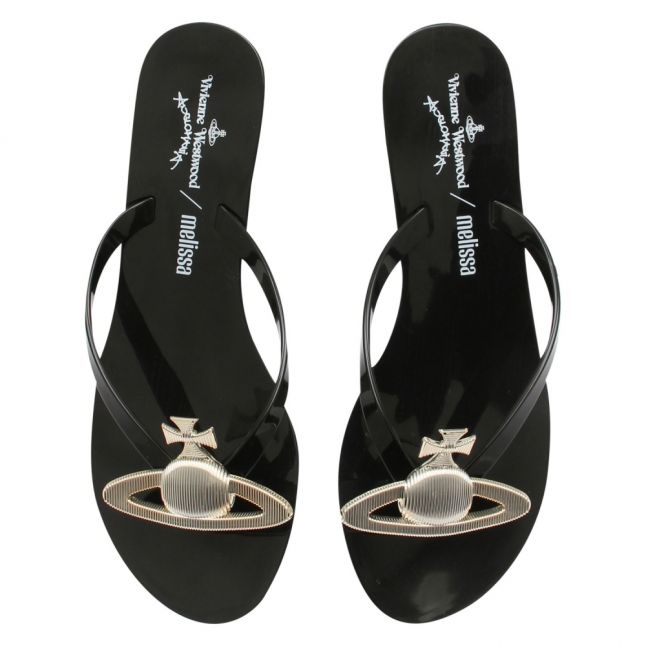 Vivienne Westwood Black Orb Harmonic Orb Flip Flops