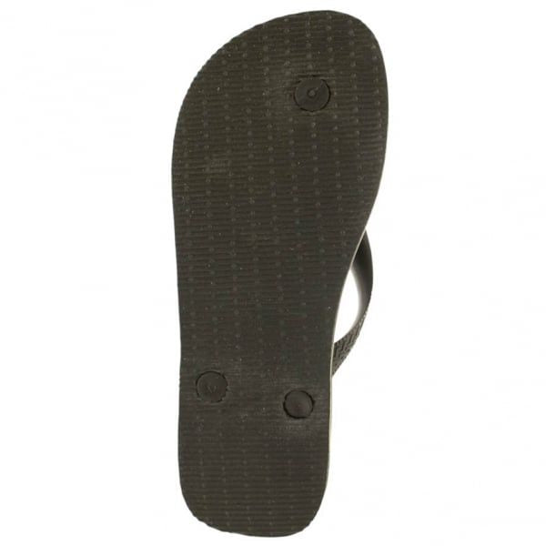 Womens Black Brasil Flip Flops