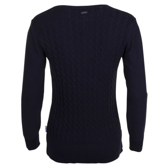 Lifestyle Womens Navy Prudhoe Knitted Jumper