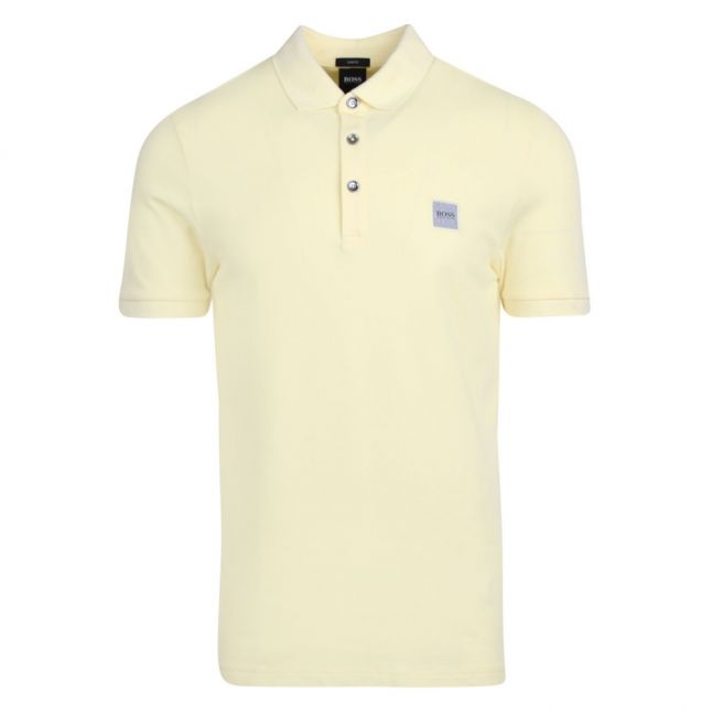 Casual Mens Pale Yellow Passenger Slim Fit S/s Polo Shirt