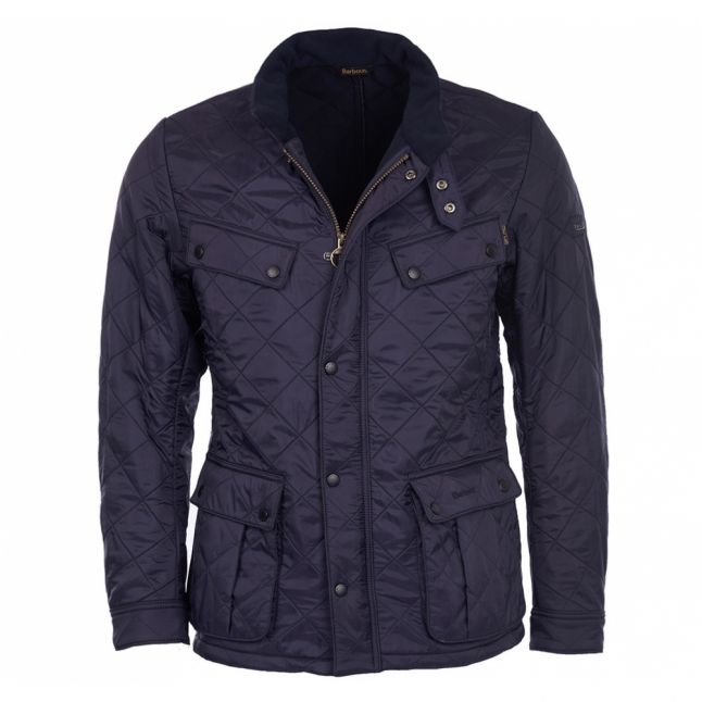 Mens Barbour International Navy Ariel Polarquilt Jacket