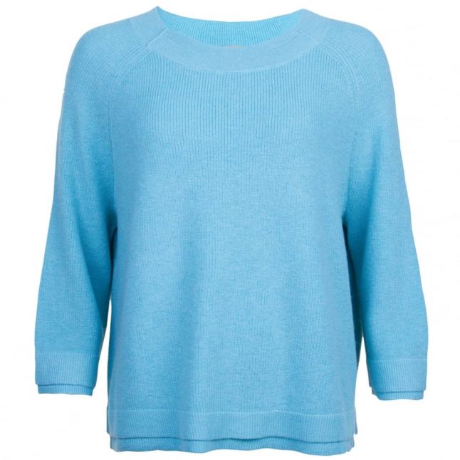 Casual Womens Turquoise Warrow Knitted Jumper