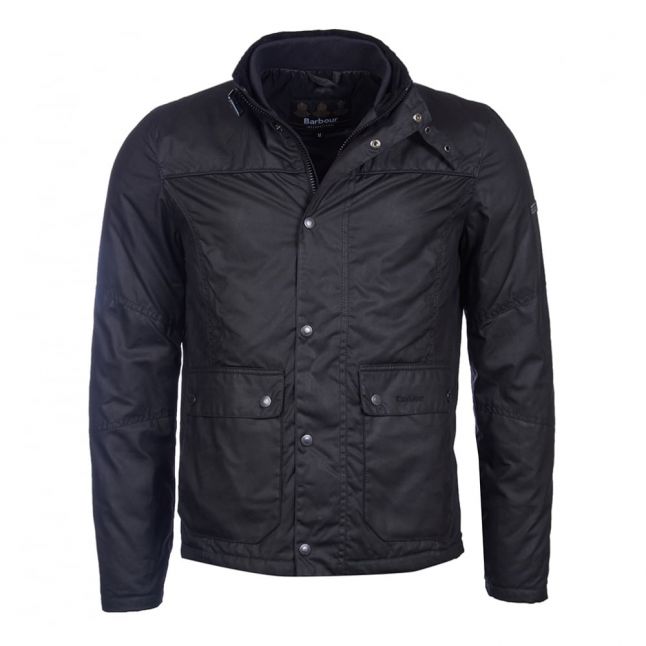 Mens Black Inlet Waxed Jacket