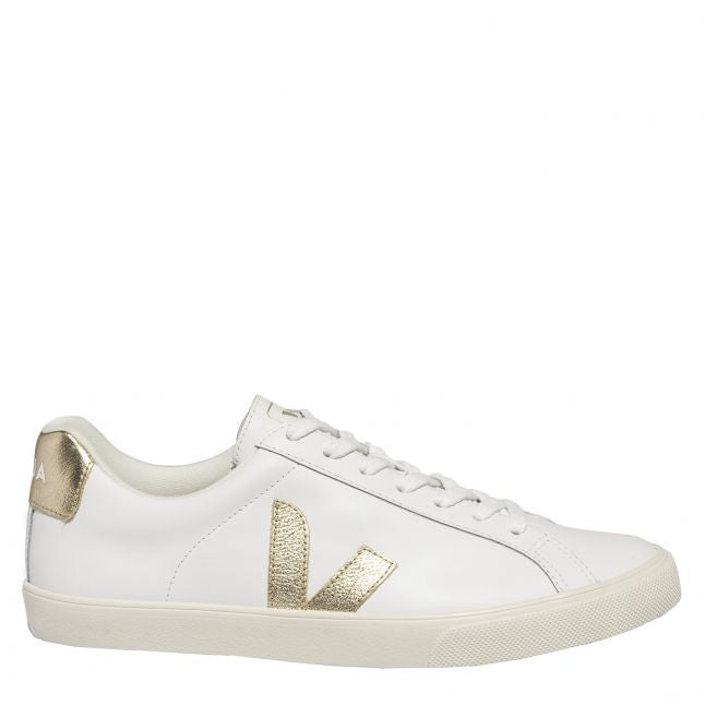 Womens Extra White Platine Esplar Logo Trainers