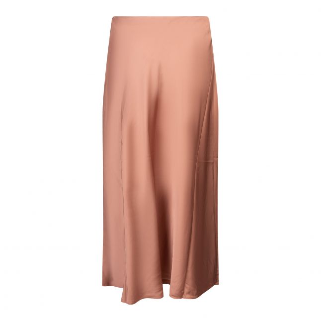 Womens Mocha Mousse Ennis Satin Midaxi Slip Skirt