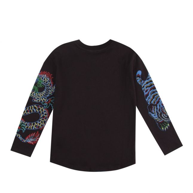 Junior Black Garth Japanese L/s T Shirt