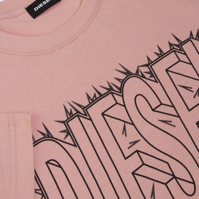 Mens Pink T-Diego-SL S/s T Shirt