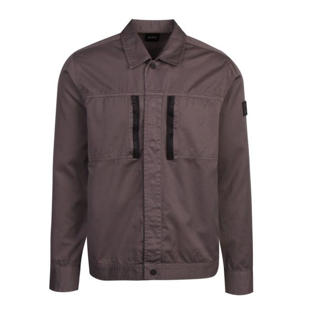 Casual Mens Dark Grey Lowy Overshirt