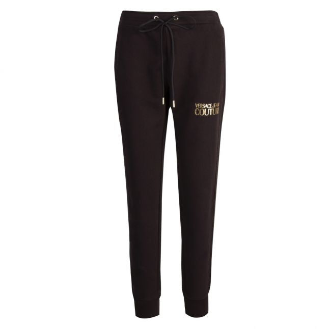 Womens Black Icon Logo Sweat Pants