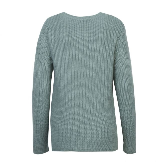 Womens Oil Blue Vigood Wool Knitted Jumper