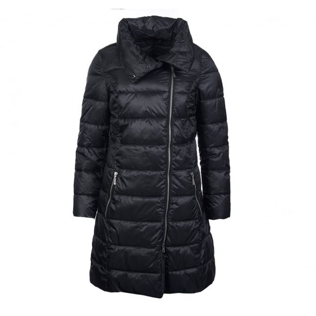 Womens Black Mallory Quilted Coat