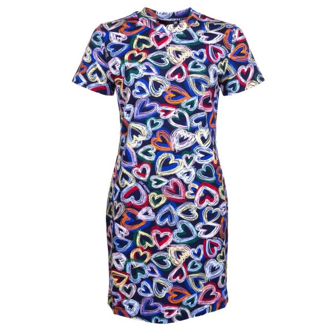 Womens Chalk Heart Printed Dress