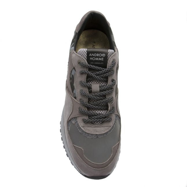 Mens Silver Grey 3M Camo Santa Monica Reflective Trainers