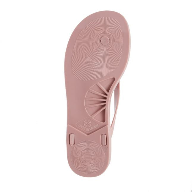 Womens Light Pink Suzzip Bow Flip Flops