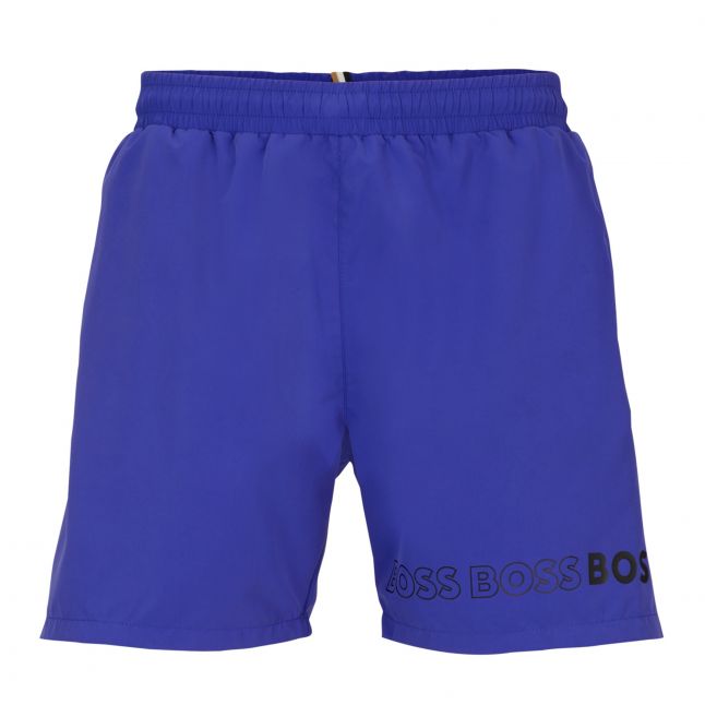 Mens BOSS Bright Blue Dolphin Swim Shorts