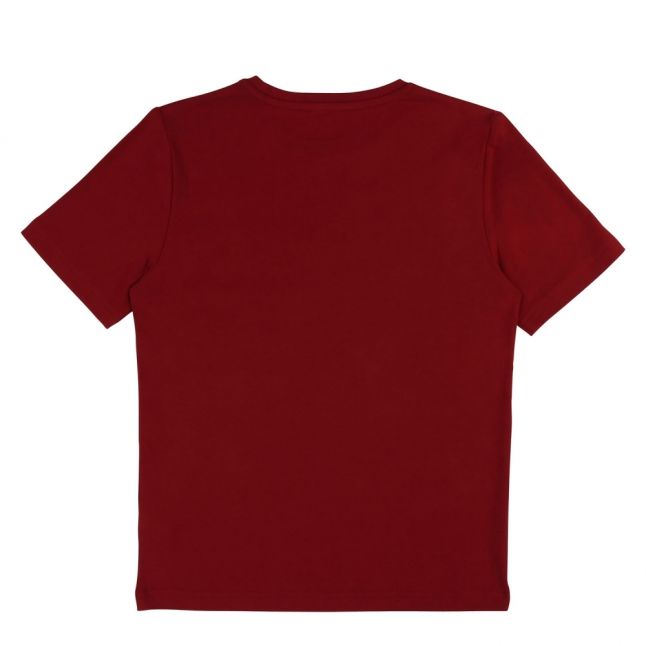 Boys Crimson Branded Logo S/s T Shirt