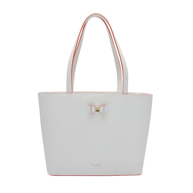 Womens Ivory Deannah Bow Shopper Bag Pouch