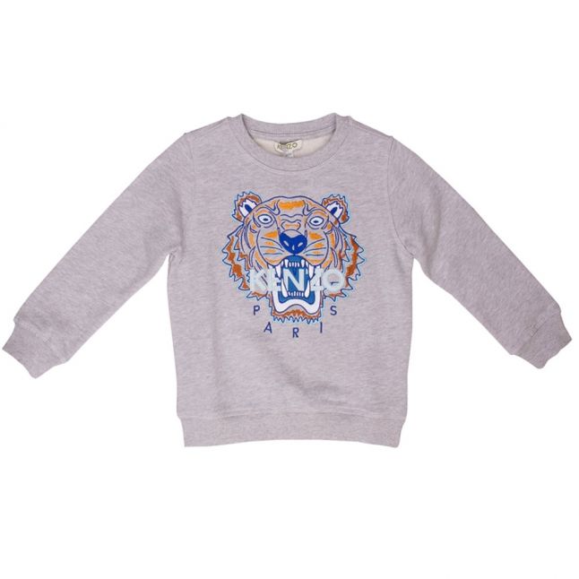 Boys Marled Grey Tiger 42 Bis Sweat Top