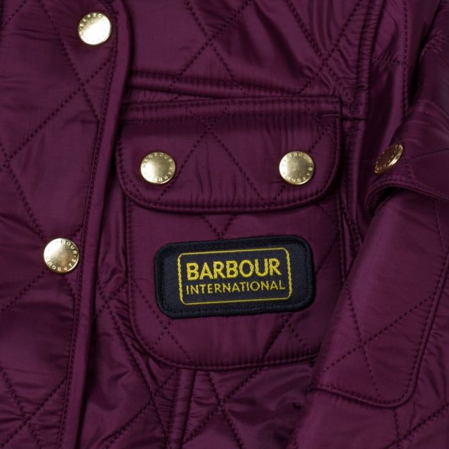 Girls Merlot International Quilted Jacket