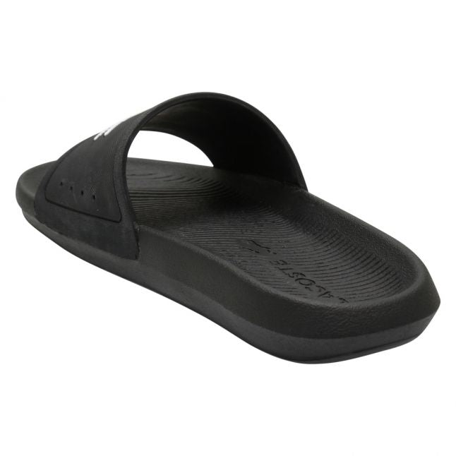 Mens Black/White Croco Slides