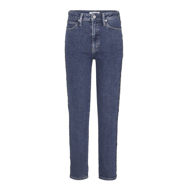 Womens Blue Wash CKJ 010 Taped High Rise Skinny Fit Jeans