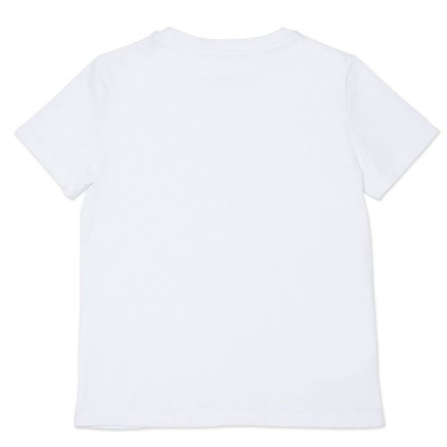 Boys White Colour Logo S/s T Shirt