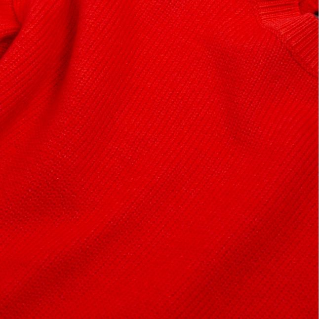 Casual Womens Bright Red Walotty Knitted Top