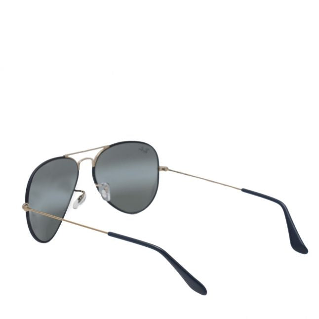 Copper/Dark Blue RB3025 Aviator Large Sunglasses