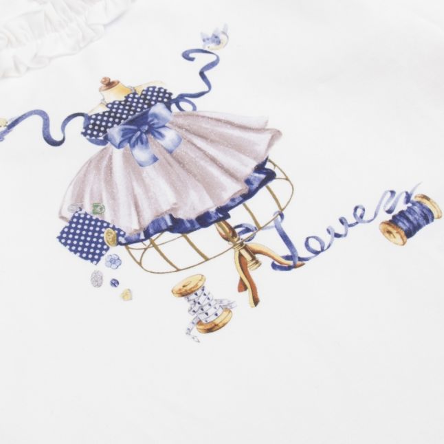 Infant Navy Dressmaker L/s T Shirt & Skirt Set