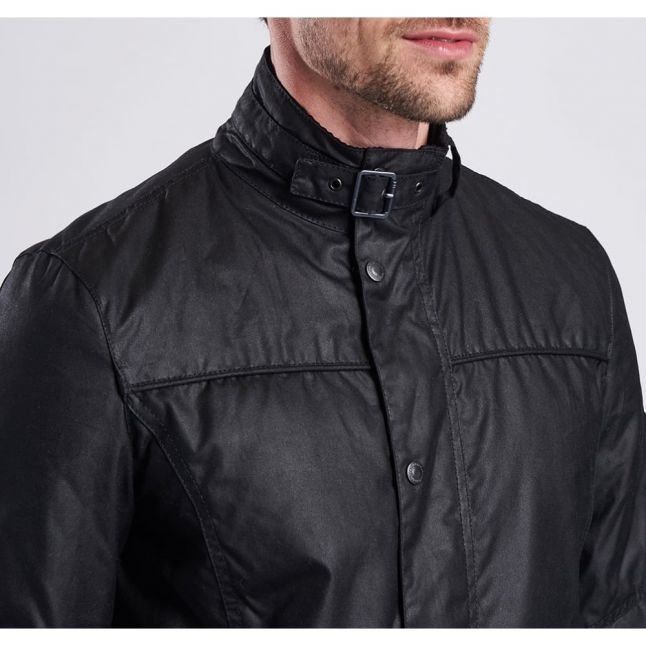 Mens Black Inlet Waxed Jacket