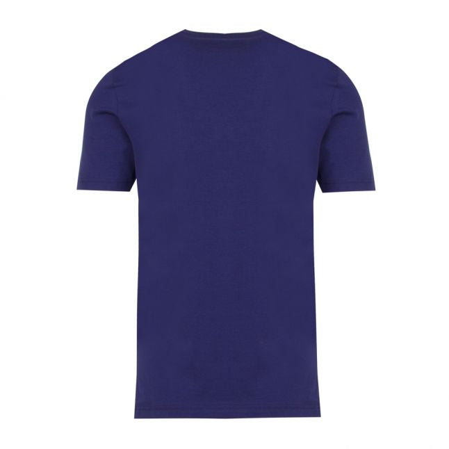 Mens Electric Blue Branded Peace S/s T Shirt