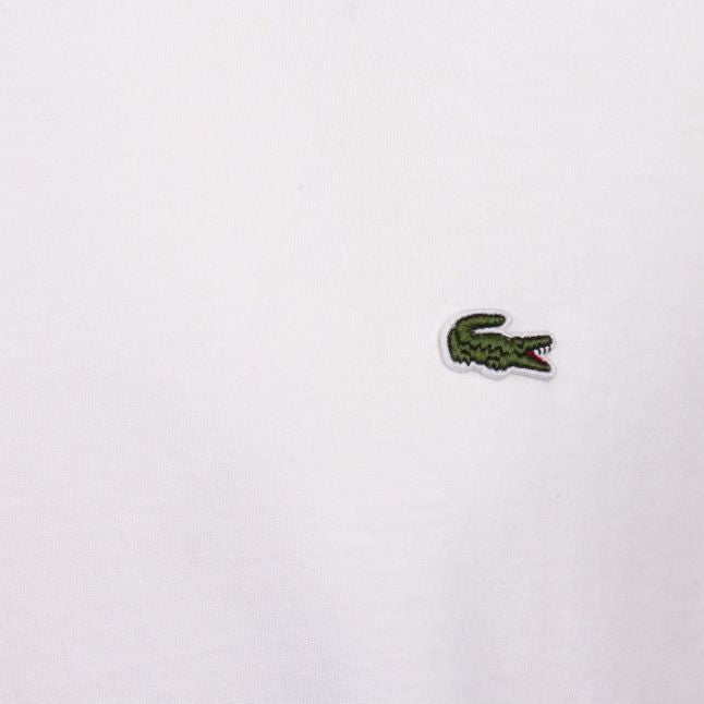 Mens Lacoste White Basic S/s T Shirt