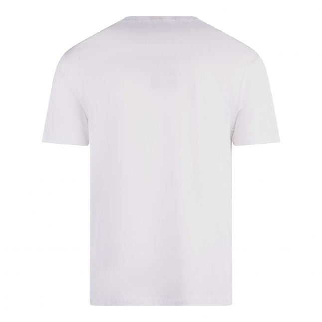 Mens White Colour Logo S/s T Shirt