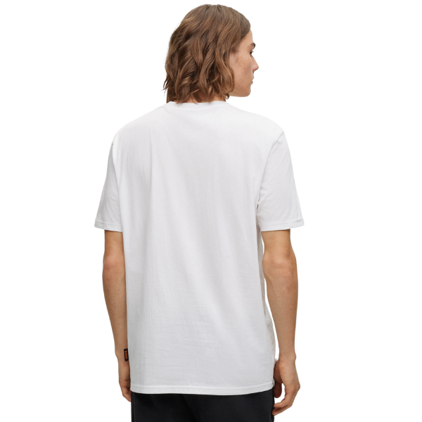 Mens White TeeBOSSRete S/s T Shirt