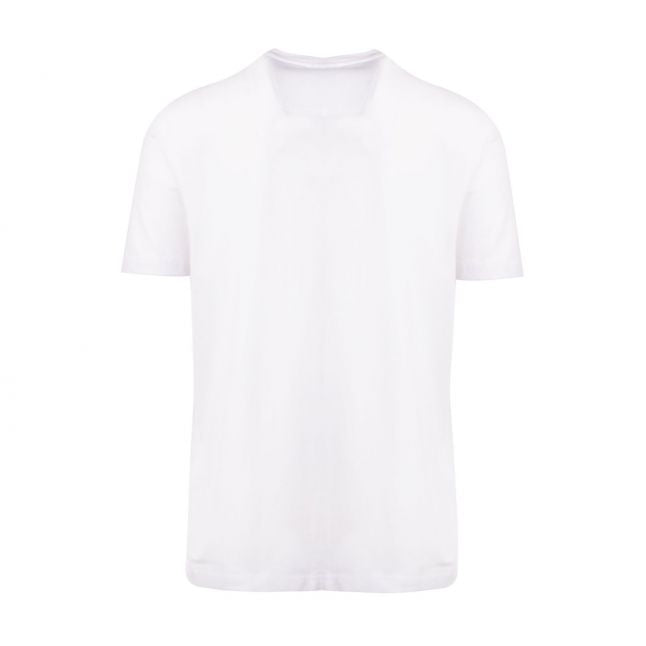 Athleisure Mens White Tee 4 Logo S/s T Shirt