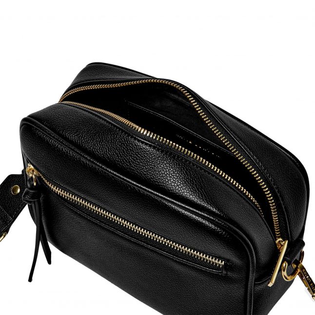 Womens Black Hallie Crossbody Bag