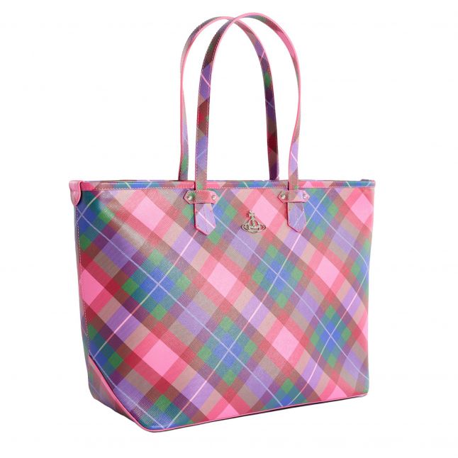 Womens Candy Tartan Colette Tote Bag