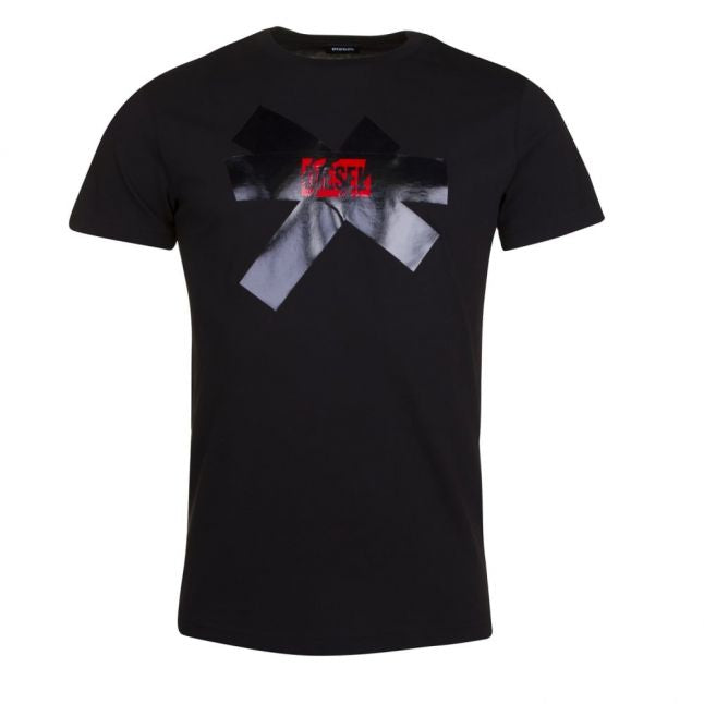 Mens Black T-Diego-SX S/s T Shirt