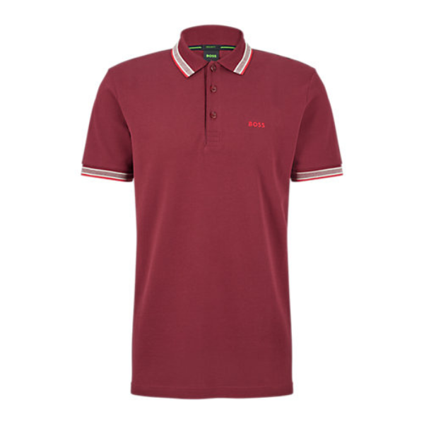 Mens Dark Pink Paddy S/s Polo Shirt