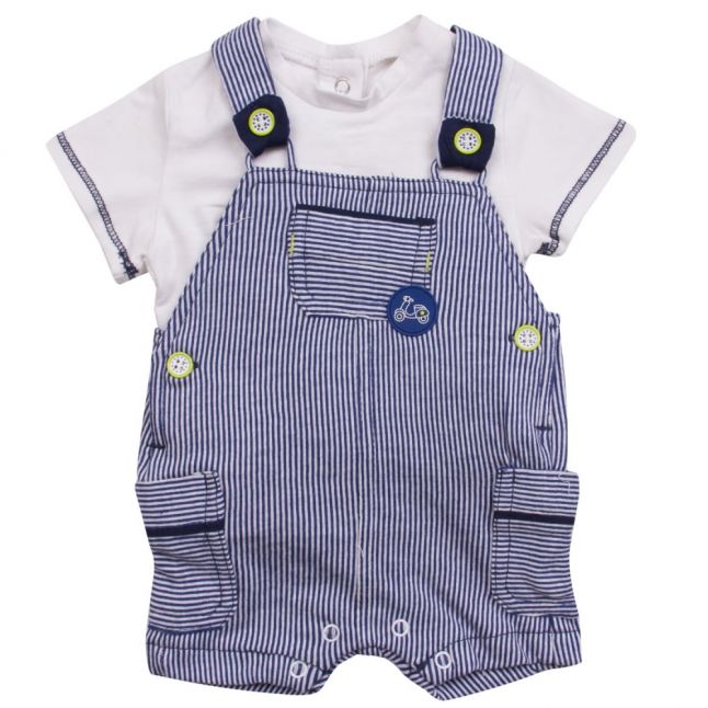 Baby Ocean Dungarees & T Shirt Set