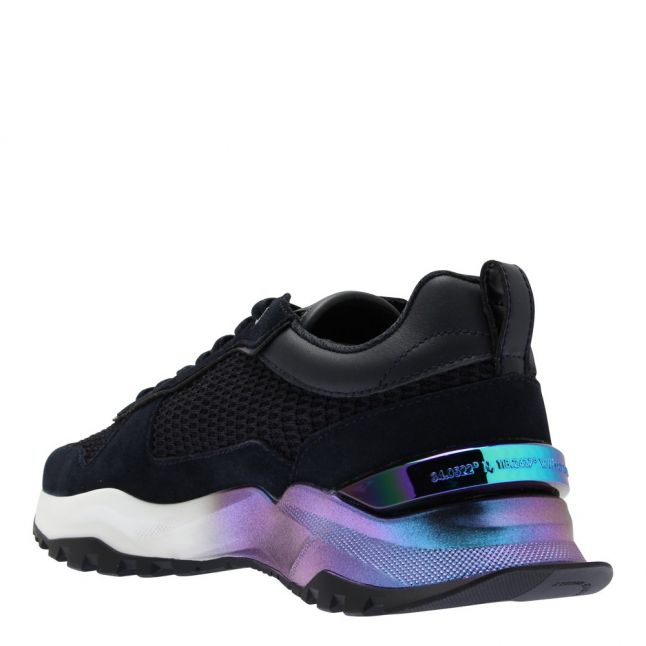 Mens Navy Leo Carrillo Iridescent Clip Trainers