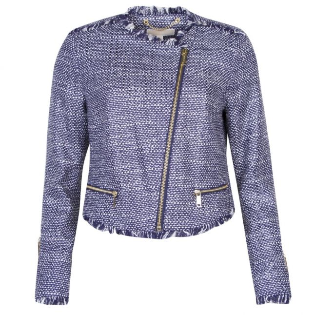 Womens True Navy Tweed Jacket