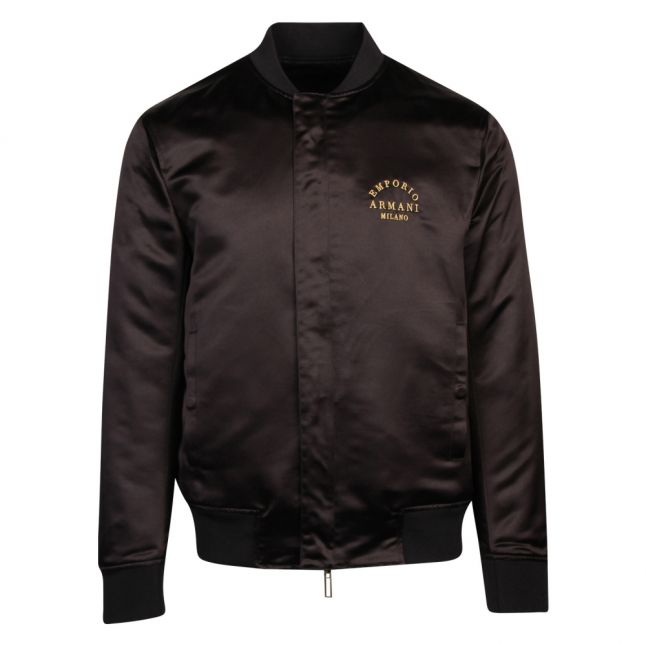 Mens Black Eagle Branded Reversible Jacket