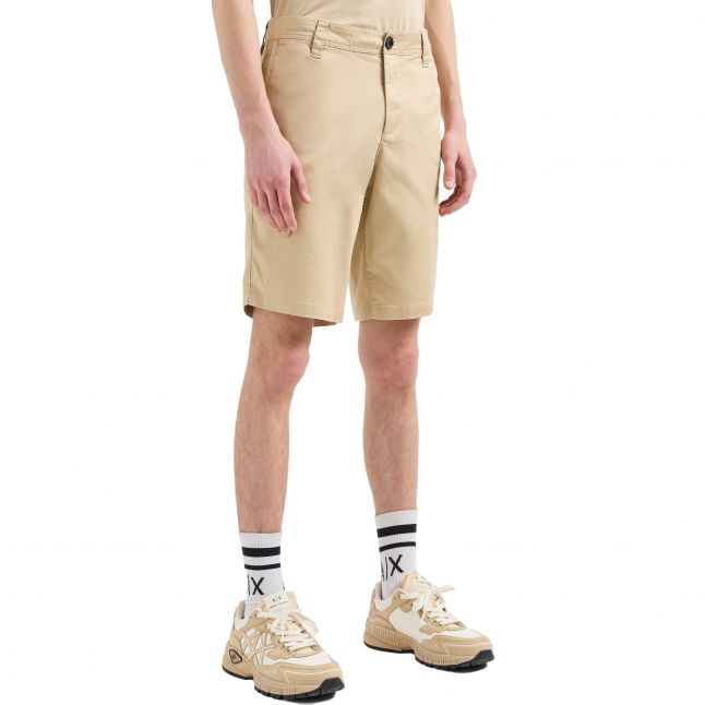 Mens Beige Chino Shorts