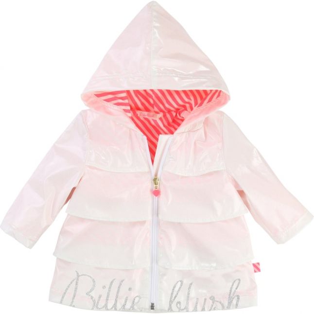 Baby White Branded Frill Jacket