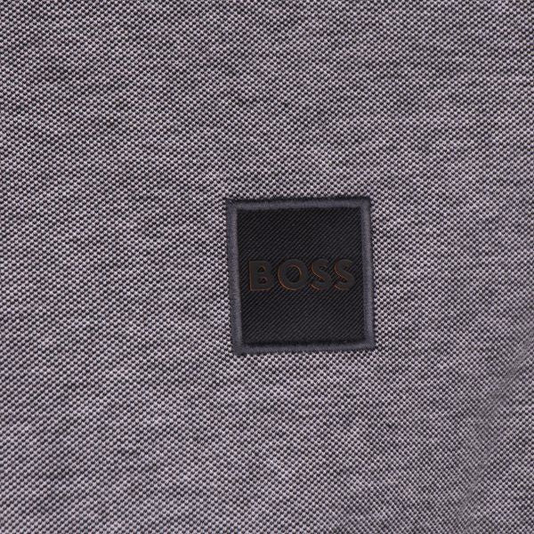 Mens BOSS Black PeOxford S/s Polo