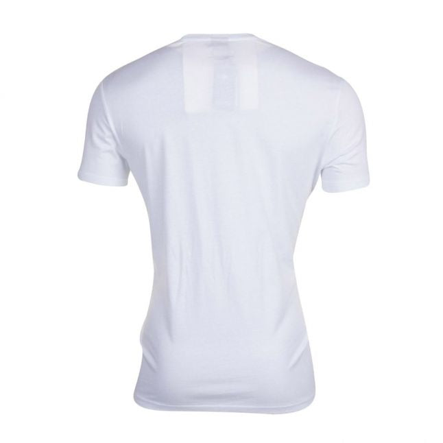 Mens White Logo Beach S/s Tee Shirt