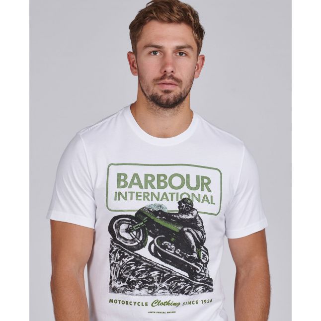 Mens White Arch Downforce S/s T Shirt